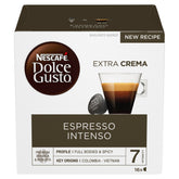 Nescafe Dolce Gusto Espresso Intenso Coffee 16 Capsules (Pack 3) - 12386552
